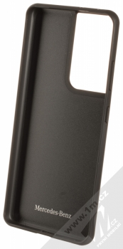 Mercedes Perforation ochranný kryt pro Samsung Galaxy S21 Ultra (MEHCS21LARMBK) černá (black) zepředu