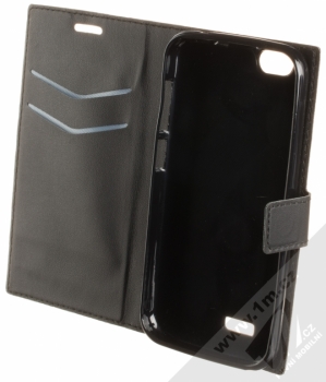 MyPhone BookCover flipové pouzdro pro MyPhone Pocket 2 černá (black) otevřené