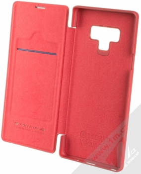 Nillkin Qin flipové pouzdro pro Samsung Galaxy Note 9 červená (red) otevřené