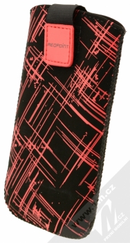 RedPoint Velvet XXL pouzdro pro mobilní telefon, mobil, smartphone (RPVEL-046-XXL) červená (red stripes)