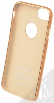 Remax Beck ochranný kryt pro Apple iPhone 7 hnědá zlatá (brown gold metal) zepředu