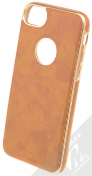 Remax Beck ochranný kryt pro Apple iPhone 7 hnědá zlatá (brown gold metal)