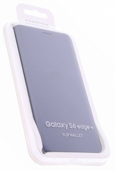 Samsung EF-WG928PB Flip Wallet PU kožené originální flipové pouzdro pro Samsung Galaxy S6 Edge+ černá (black)