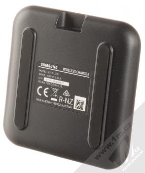 Samsung EP-P1300TB Wireless Charger podložka pro bezdrátové nabíjení včetně nabíječky do sítě černá (black) zezdola