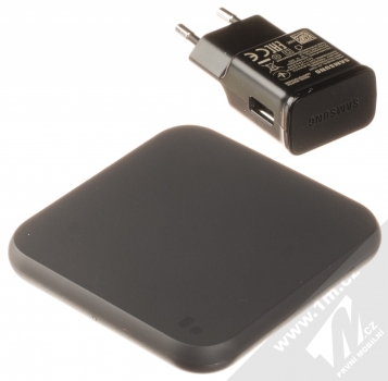 Samsung EP-P1300TB Wireless Charger podložka pro bezdrátové nabíjení včetně nabíječky do sítě černá (black)