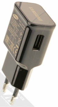 Samsung EP-TA20EBE originální nabíječka Adaptive Fast Charging s USB výstupem 1,67A/2A a Samsung ECB-DU4EBE USB kabel s microUSB konektorem černá (black) nabíječka USB konektor