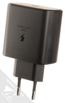 Samsung EP-TA845XB Super Fast Charging 2.0 Travel Adapter originální nabíječka s USB Type-C výstupem a USB Type-C kabel černá (black) nabíječka