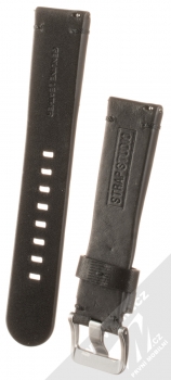 Samsung Strap Studio kožený pásek na zápěstí pro Samsung Galaxy Watch 46mm, Galaxy Gear S3 černá (black) zezadu