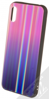 Sligo Aurora Glass ochranný kryt pro Huawei Y6 (2019) měnivě růžová fialová (iridescent pink purple)