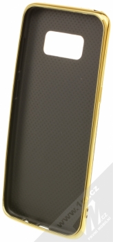 Sligo Elegance Carbon TPU pokovený ochranný kryt pro Samsung Galaxy S8 zlatá (gold) zepředu