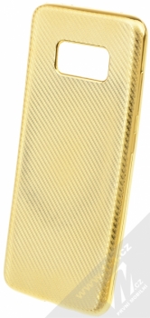Sligo Elegance Carbon TPU pokovený ochranný kryt pro Samsung Galaxy S8 zlatá (gold)