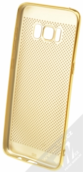 Sligo Luxury pokovený TPU ochranný kryt pro Samsung Galaxy S8 zlatá (gold) zepředu