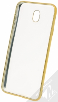 Sligo Metal TPU pokovený ochranný kryt pro Samsung Galaxy J7 (2017) zlatá (gold) zepředu