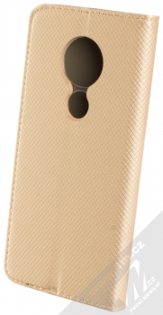 Sligo Smart Magnet flipové pouzdro pro Nokia 6.2, Nokia 7.2 zlatá (gold) zezadu