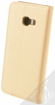 Sligo Smart Magnet flipové pouzdro pro Samsung Galaxy A3 (2017) zlatá (gold) zezadu