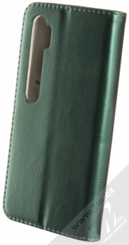 Sligo Smart Magnetic flipové pouzdro pro Xiaomi Mi Note 10, Mi Note 10 Pro tmavě zelená (dark green) zezadu