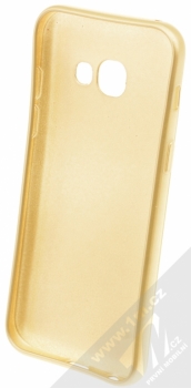 Sligo Ultra Chrome TPU ochranný kryt pro Samsung Galaxy A3 (2017) zlatá (gold) zepředu