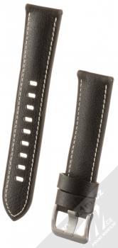 Strap Studio Urban Traveller kožený pásek na zápěstí pro Samsung Galaxy Watch 46mm, Gear S3 černá (black)
