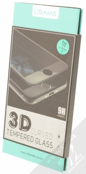 USAMS 3D Curved Tempered Glass barevné ochranné tvrzené sklo na displej pro Apple iPhone 7 červená (red) krabička