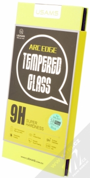 USAMS Arc Edge Tempered Glass ochranné tvrzené sklo na kompletní zahnutý displej pro Samsung Galaxy S8 Plus černá (black) krabička