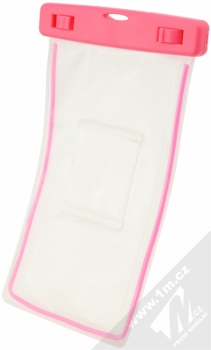 USAMS Luminous 6 vodotěsné pouzdro pro mobilní telefon, mobil, smartphone růžová (pink) zezadu