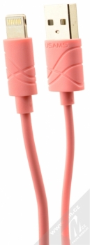 USAMS U-Gee USB kabel s Lightning konektorem pro Apple iPhone, iPad, iPod růžová (pink)