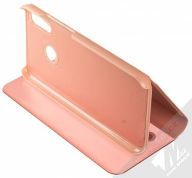 Vennus Clear View flipové pouzdro pro Huawei P20 Lite růžová (pink) stojánek