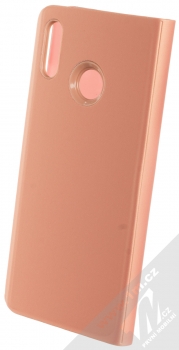 Vennus Clear View flipové pouzdro pro Huawei P20 Lite růžová (pink) zezadu