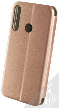 Vennus Elegance Book flipové pouzdro pro Huawei Y6p růžově zlatá (rose gold) zezadu