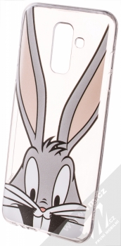 Warner Bros Looney Tunes Bugs Bunny 001 TPU ochranný silikonový kryt s motivem pro Samsung Galaxy A6 Plus (2018) průhledná (transparent)