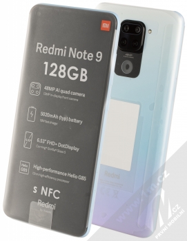 Xiaomi Redmi Note 9 4GB/128GB s NFC bílá fialková (polar white)