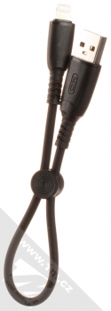 XO NB247A USB kabel délky 25cm 6A s Apple Lightning konektorem černá (black) komplet