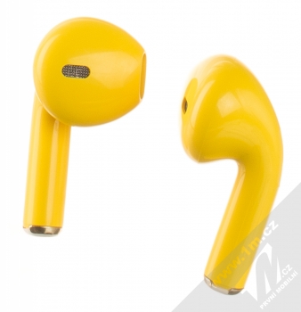 XO X23 TWS Bluetooth stereo sluchátka žlutá (yellow) zezadu