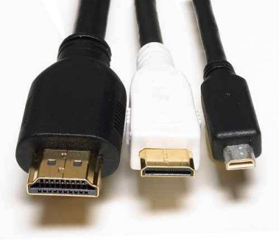 HDMI kabel - porovnání konektorů