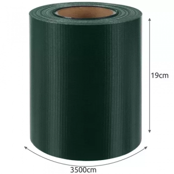 1Mcz Plotová páska, stínící textilie na oplocení 19cm x 35m 450g/m2 včetně 25ks spon zelená (green)