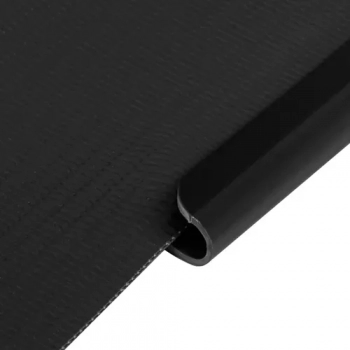 1Mcz Spony pro montáž plotové pásky 19 x 1,25 cm 20ks černá (black)