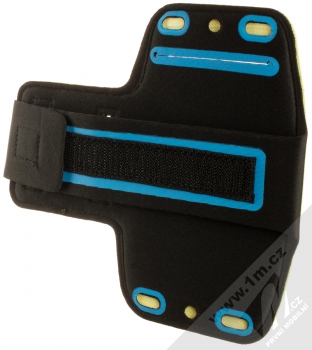 1Mcz Armband sportovní pouzdro na paži pro mobilní telefon od 5.0 do 6.0 palců limetkově zelená (lime green) zezadu