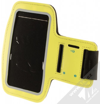 1Mcz Armband sportovní pouzdro na paži pro mobilní telefon od 5.0 do 6.0 palců limetkově zelená (lime green)
