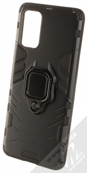 1Mcz Armor Ring odolný ochranný kryt s držákem na prst pro Samsung Galaxy S20 Plus černá (black)