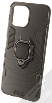 1Mcz Armor Ring odolný ochranný kryt s držákem na prst pro Xiaomi Mi 11 Lite, Mi 11 Lite 5G černá (black)