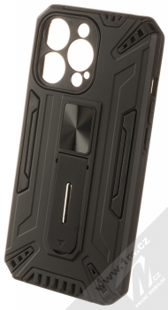 1Mcz Armor Stand odolný ochranný kryt se stojánkem pro Apple iPhone 13 Pro černá (black)