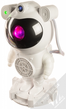 1Mcz Astronaut LED projektor noční oblohy, polární záře, hvězd s reproduktorem a dálkovým ovládáním bílá (white)