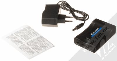 1Mcz AV adaptér ze SCART na HDMI konektor černá (black) balení