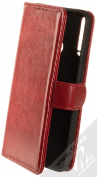 1Mcz Backhand Book flipové pouzdro pro Huawei P40 Lite E červená (red)
