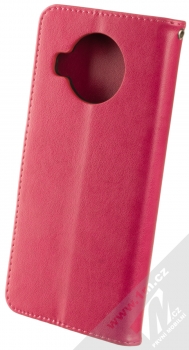 1Mcz Bridges Roj motýlů 1 Book flipové pouzdro pro Xiaomi Mi 10T Lite 5G sytě růžová (hot pink) zezadu