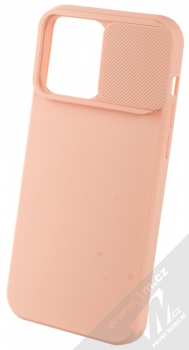 1Mcz CamShield Soft ochranný kryt pro Apple iPhone 14 Pro Max lososově růžová (salmon pink) otevřené