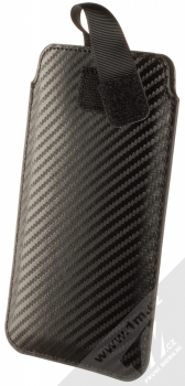 1Mcz Carbon Pocket 5XL pouzdro kapsička černá (black) rozepnuté