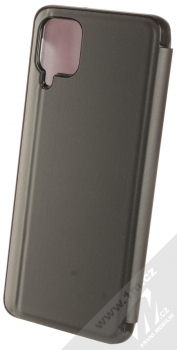 1Mcz Clear View flipové pouzdro pro Samsung Galaxy A12 černá (black) zezadu