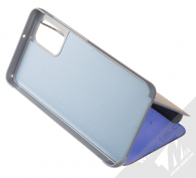 1Mcz Clear View flipové pouzdro pro Samsung Galaxy A32 5G modrá (blue) stojánek