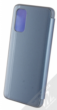 1Mcz Clear View flipové pouzdro pro Samsung Galaxy A32 5G modrá (blue) zezadu